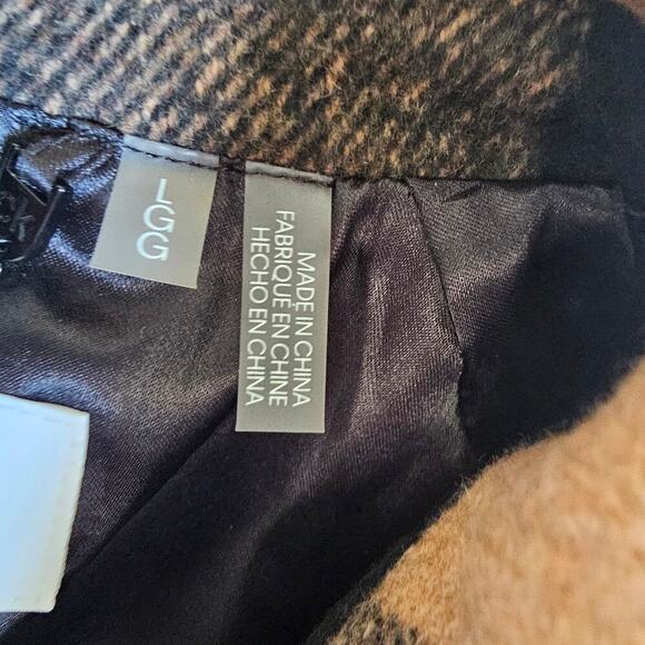 Calvin Klein Belted Shirt Jacket Camel / Black Size L - Picture 8 of 11